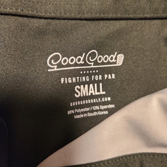 Good Good Golf "Vintage Vines" Performance Polo Olive Green Floral Small - Picture 12 of 13